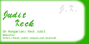 judit keck business card